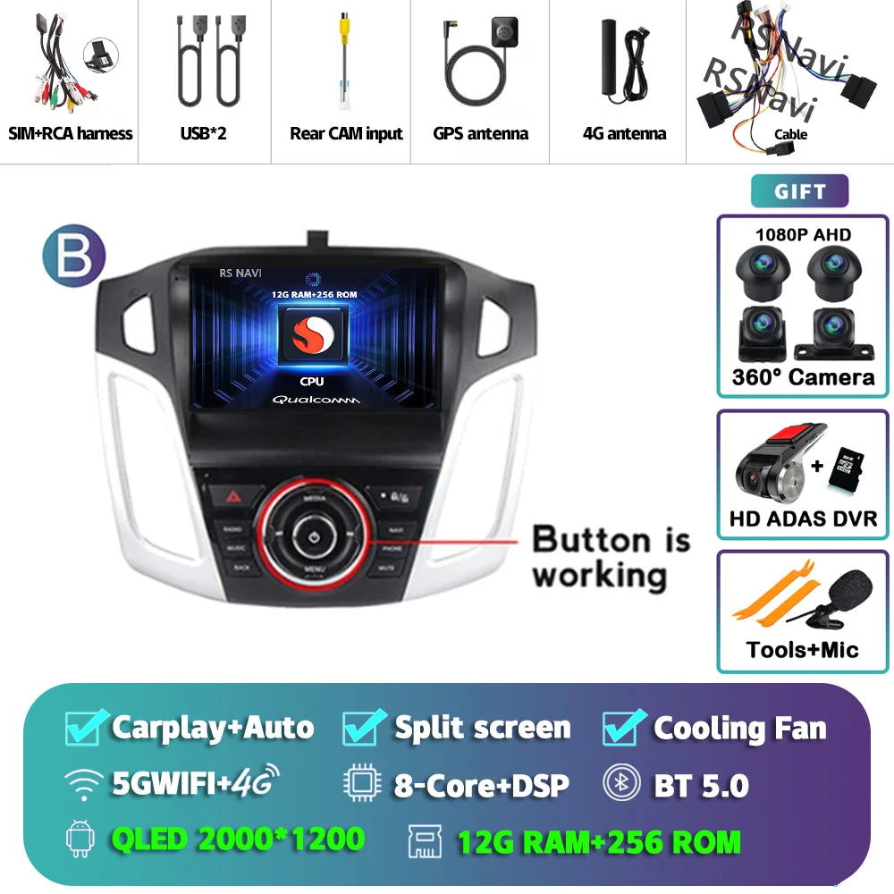 Poste Android Ford Focus 3 2011-2019