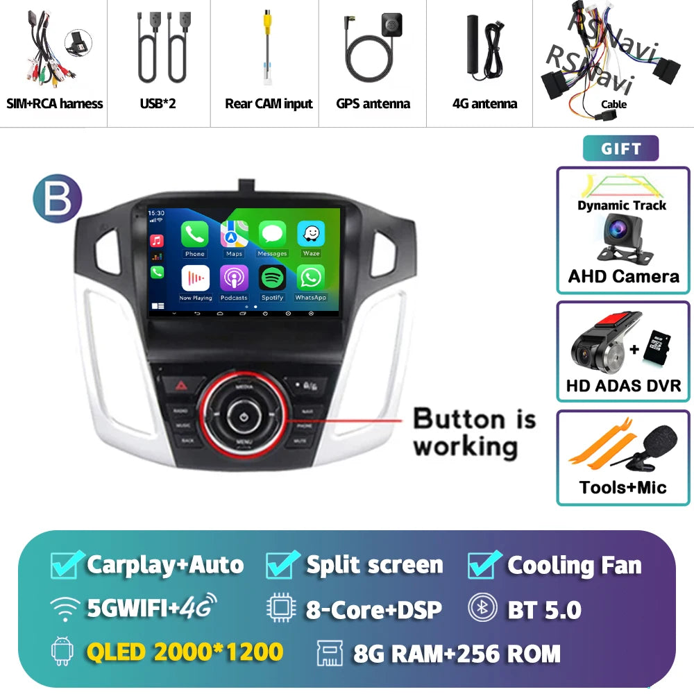 Poste Android Ford Focus 3 2011-2019