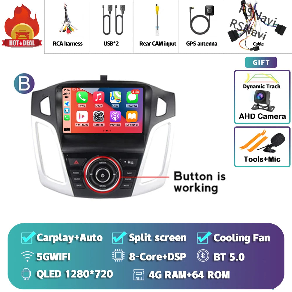 Poste Android Ford Focus 3 2011-2019