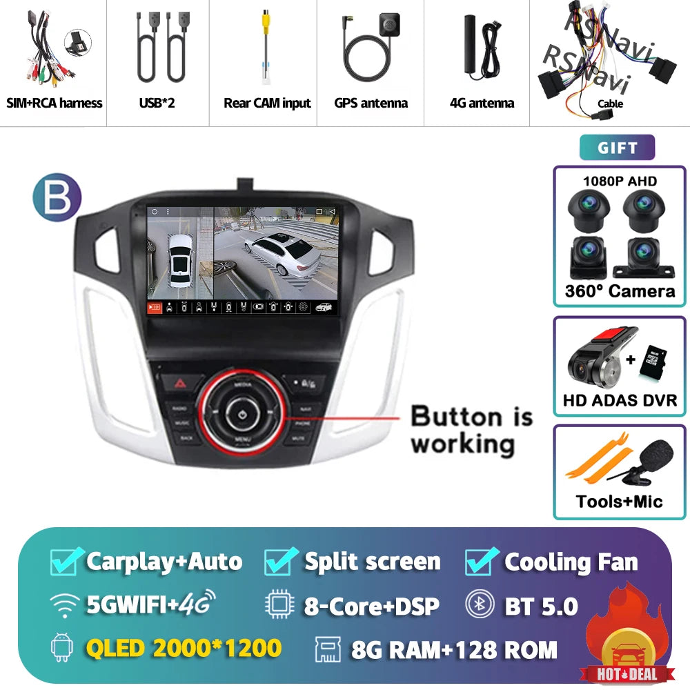 Poste Android Ford Focus 3 2011-2019