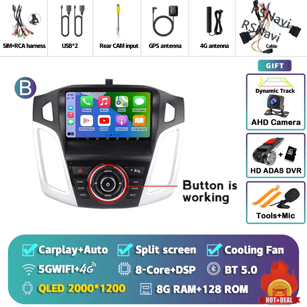 Poste Android Ford Focus 3 2011-2019