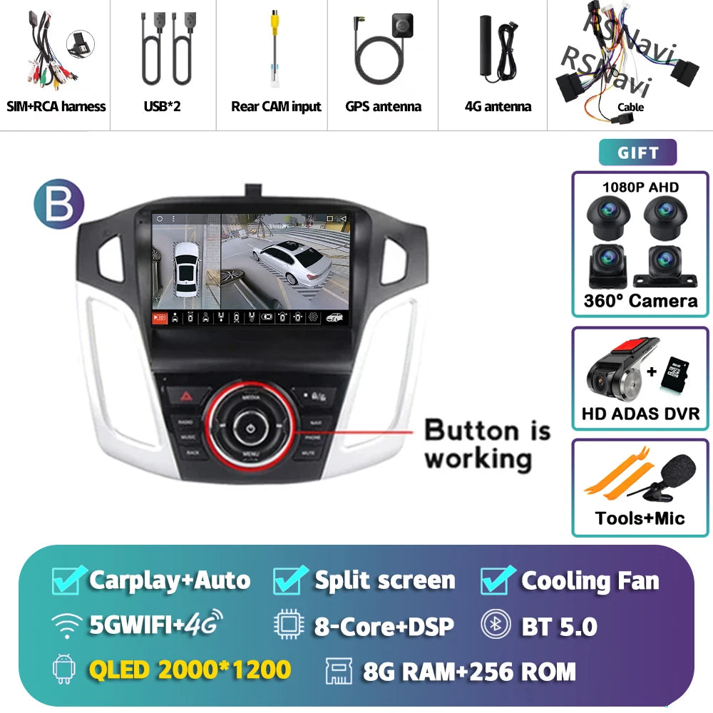 Poste Android Ford Focus 3 2011-2019