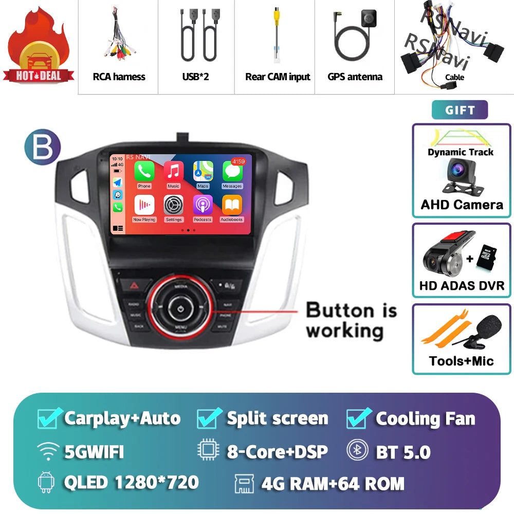Poste Android Ford Focus 3 2011-2019